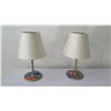 Image 2 : Pair of Artemide Melampo Lamps w/ Metal Base by Gardere 23" H