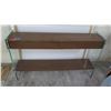 Image 2 : 2-Drawer Console Table w/Glass Sides (by Berman Falk) 61" x 14", 34" H
