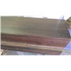 Image 2 : Wooden Credenza w/ Live Edge Walnut Face & Mirror Accent 6'7" L x 18,5"W x 30"H