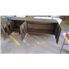 Image 8 : Wooden Credenza w/ Live Edge Walnut Face & Mirror Accent 6'7" L x 18,5"W x 30"H