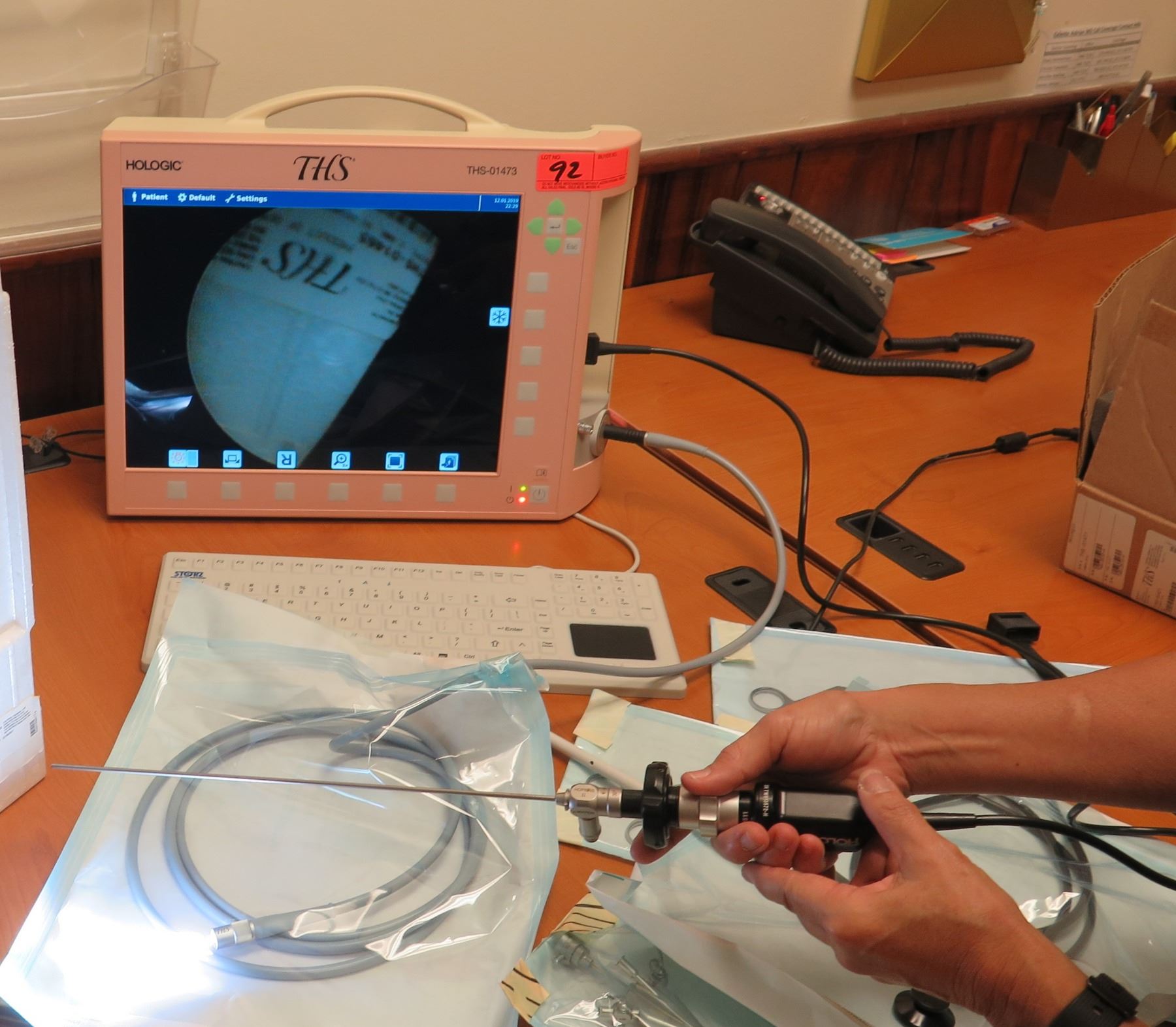 Hologic THS-01472 Hysteroscope w/ Hopkins II 30-Degree Rigid Endoscope ...