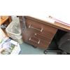 Image 2 : Desk w/ 2 Drawers 4' W x 30" Depth, 29.5" Height, Includes Office Chair