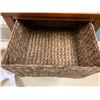 Image 4 : Storage Unit w/ 3 Rattan Baskets 18" x 16" x 33"
