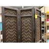Image 2 : 3-Paneled Hinged Rattan Screen (Each Panel 14" x70")