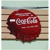 Image 1 : EMBOSSED COCA-COLA TIN BOTTLECAP SIGN
