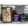 Image 1 : 4 VINTAGE OIL AND ANTIFREEZE TINS