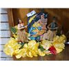 Image 1 : PAIR OF DANCING HULA FIGURES, HULA BOOK & LEI