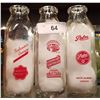 Image 1 : 3 VINTAGE MILK BOTTLES