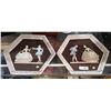 Image 1 : PAIR OF VINTAGE GIROTTI CHALKWARE PICTURES