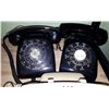 Image 2 : 3 VINTAGE ROTARY BAKELITE TELEPHONES