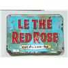 Image 1 : VINTAGE RED ROSE TEA METAL SIGN