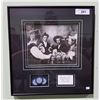 Image 1 : FRAMED PRINT OF BARKERVILLE POKER GAME INCLUDING POKERCHIPS C1890