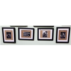 4 AUTHENTIC NAZI PROPAGANDA PHOTOS, FRAMED