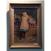 Image 1 : ANTIQUE GUILT FRAMED PRINT TITLED "FRIENDS"