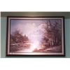 Image 1 : LARGE FRAMED OIL ON CANVAS