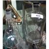 Image 1 : 2 VINTAGE GLASS LABORATORY FLASK