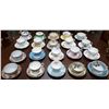 Image 1 : COLLECTION OF 20 BONE CHINA TEACUP AND SAUCERS