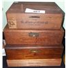 Image 1 : 4 VINTAGE WOOD CIGAR BOXES