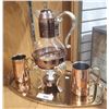 Image 1 : VINTAGE 5 PC COPPER COFFEE SET