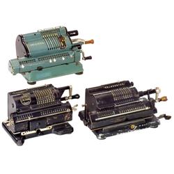 3 Sprossenrad-Rechenmaschinen