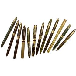 13 Füllhalter  Sheaffer’s , 1930–1950