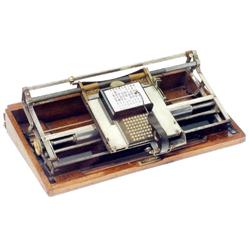 Improved Hall Type Writer, 1886