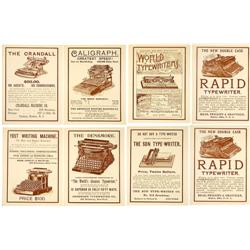 19 Schreibmaschinen-Poster