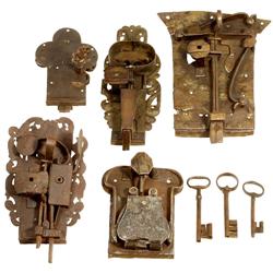 5 Schlösser, um 1800