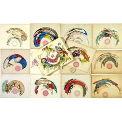 Set "Les Anamorphoses", um 1850