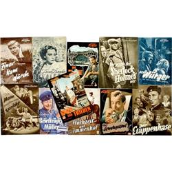 Lot von mehr als 100 Filmprogrammhefte
