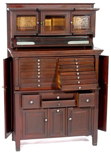Mahogany Dentist S Cabinet Um 192