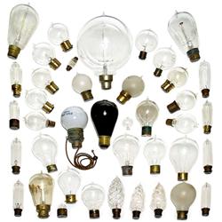 Seltene Sammlung früher "Glühbirnen"