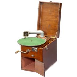 Seltenes Militär-Grammophon "Trench