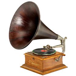 Trichter-Grammophon "L. Ideal", um 191