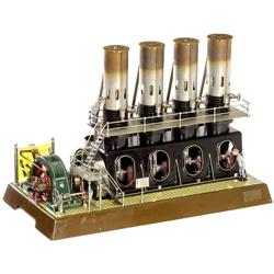 4-Zylinder-Heißluftmotor mit Generato