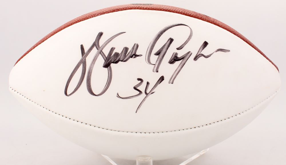 walter payton signed football