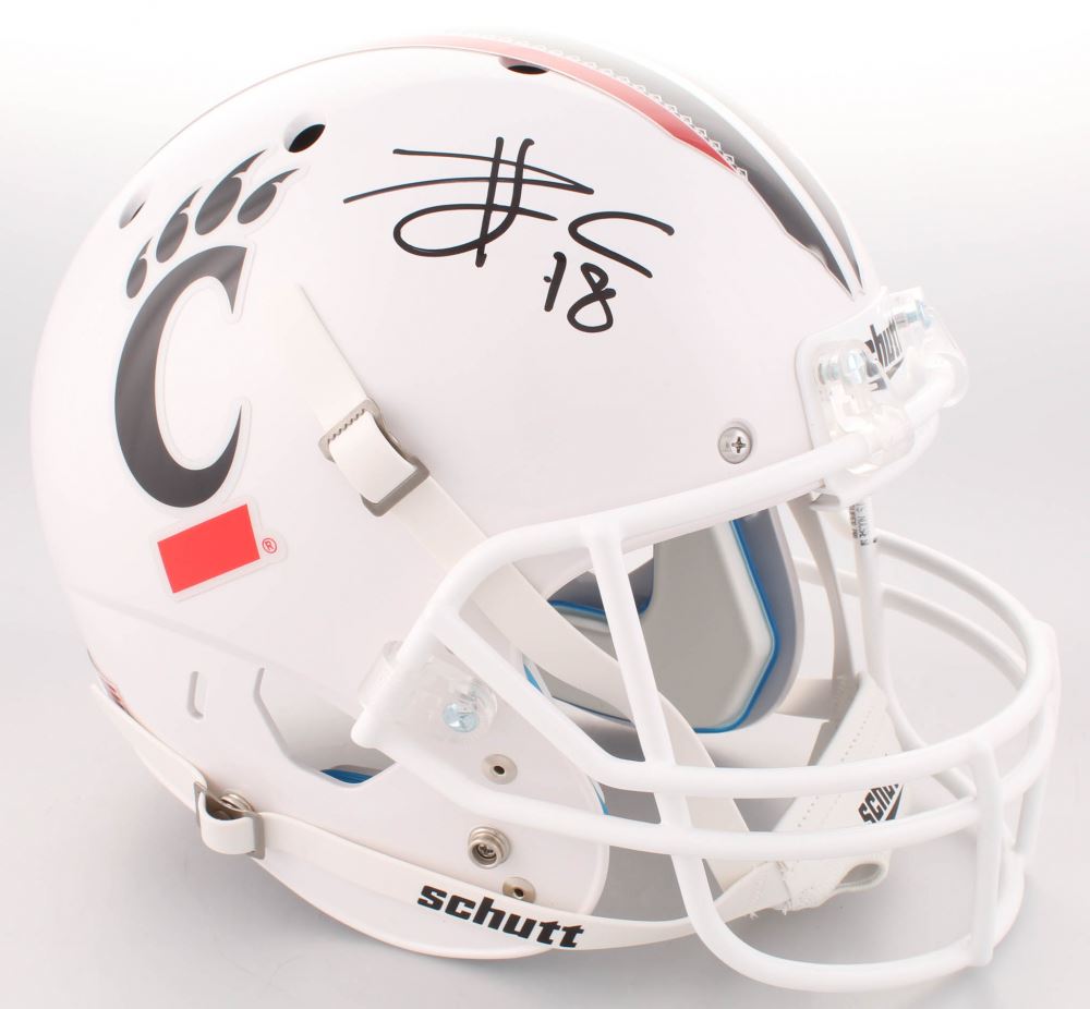Travis Kelce Signed Cincinnati Bearcats Full Size Helmet Radtke Coa