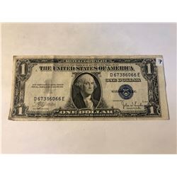 1935 C Series US 1 Dollar Silver Certificate Note in AU High Grade Serial # D67386066E