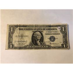 1935 F Series US 1 Dollar Silver Certificate Note in AU+ High Grade Serial # Z33267688I