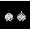 Image 1 : 14KT White Gold 1.10 ctw Diamond Earrings
