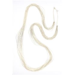Liquid Silver Multi Strand Necklace