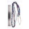 Image 2 : Vintage Block Multi Stone Multi Strand Necklace