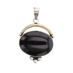 Bobby Johnson Vintage Black Onyx Pendant