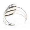 Image 2 : Contemporary Turquoise Large Stone Wire Bracelet
