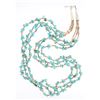 Image 1 : Old Pawn Turquoise Heishe Multi Strand Necklace