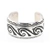 Image 1 : T&R Singer Geometric Design Overlay Cuff