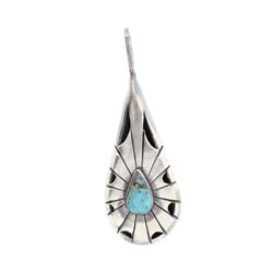 Chee Vintage Turquoise Shadow Box Pendant