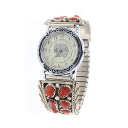 MM Vintage Freeform Coral Watch Bracelet