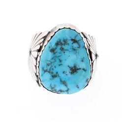 Vintage Sleeping Beauty Turquoise Nugget Ring