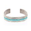 Image 1 : VMB Vintage Turquoise Cobblestone Inlay Bracelet